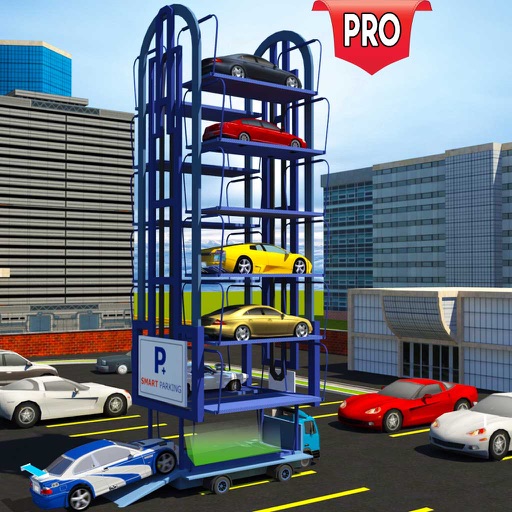Multi Level Car Parking Crane Driver Simulator PRO icon