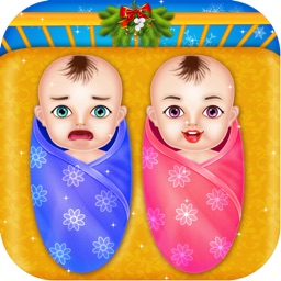 Free Christmas Twins NewBorn Baby Game for kids