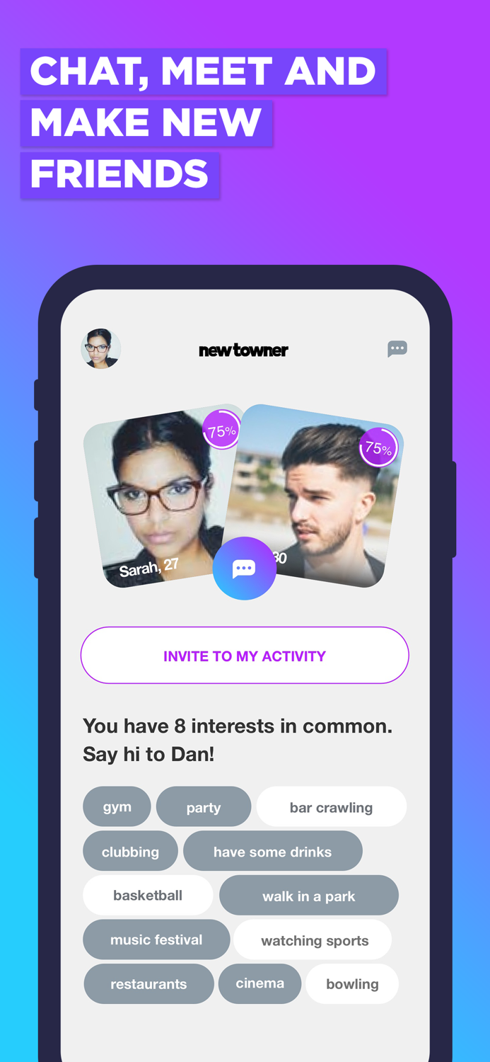 NewTowner Meet People Nearby