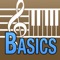 Music theory covering Notes (Notation / Piano), Key Signatures, Intervals, Chords, and Rhythms, that tests basic musicianship