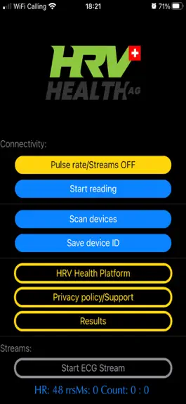 Game screenshot HRV Health apk