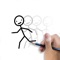 Icon Stickman: draw animation