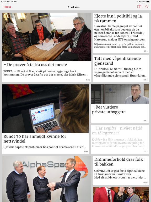 Oppland Arbeiderblad eAvis screenshot 3