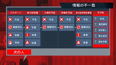 「Black Border」入国審査官ゲームのおすすめ画像4