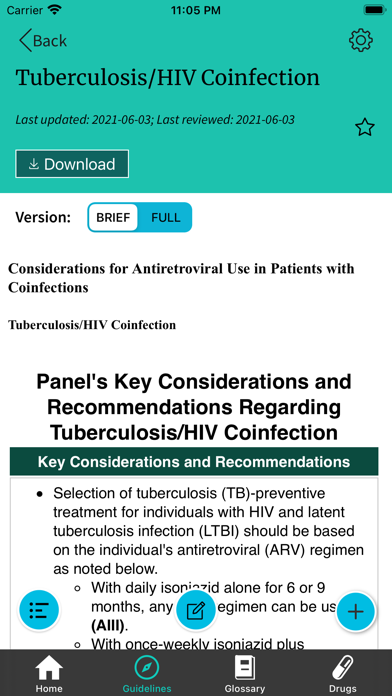 AIDSinfo HIV Drug Database screenshot 3