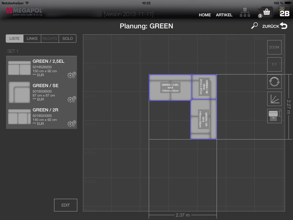 Polster-Planer screenshot 4