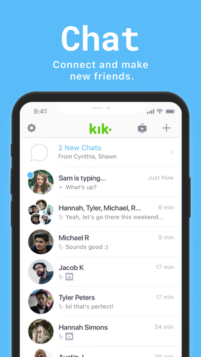 Kik Messaging & Chat App Screenshot