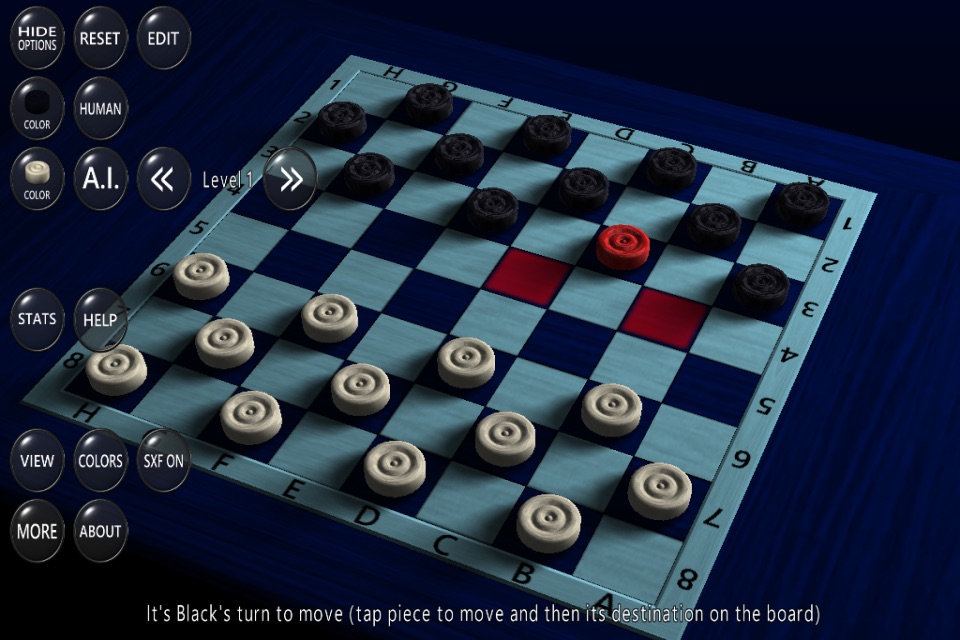 3D Checkers Game screenshot 3