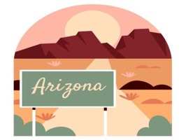 Collection of Arizona inspired stickers for iMessage