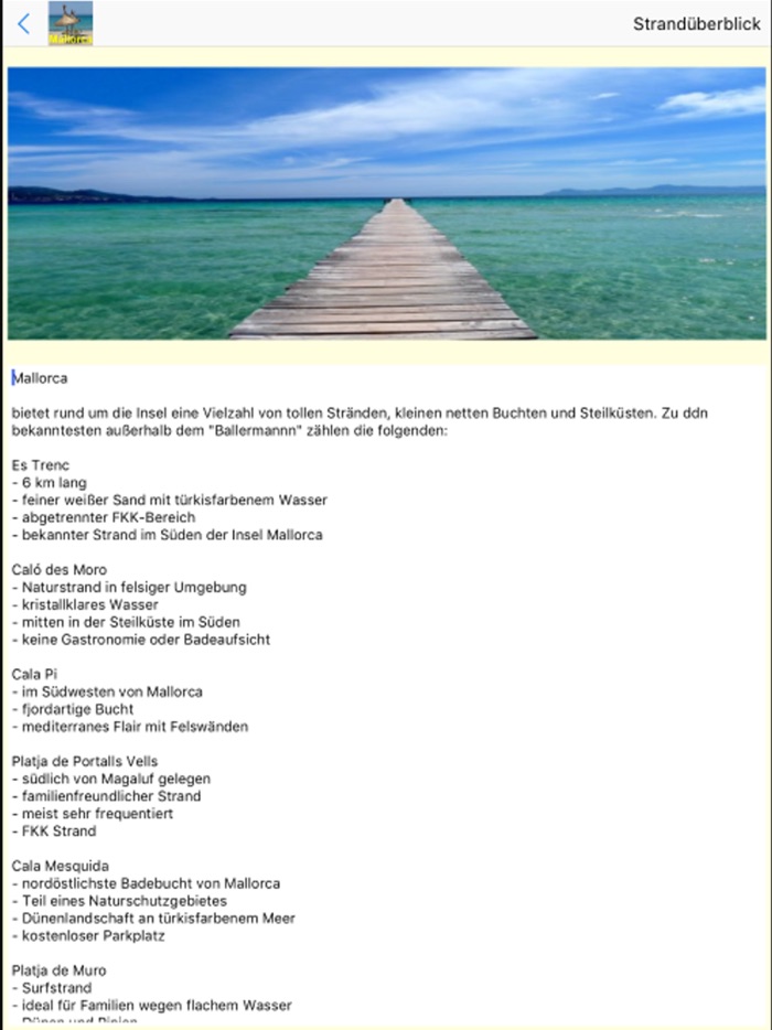 Mallorca App für den Urlaub