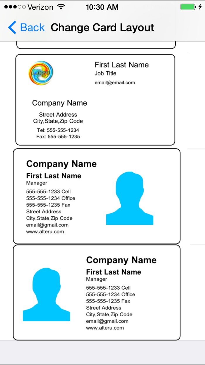 Business Card Design  Share