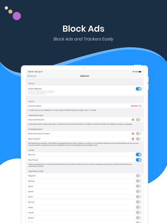 TrueVPN - Best VPN & AdBlocker screenshot 3