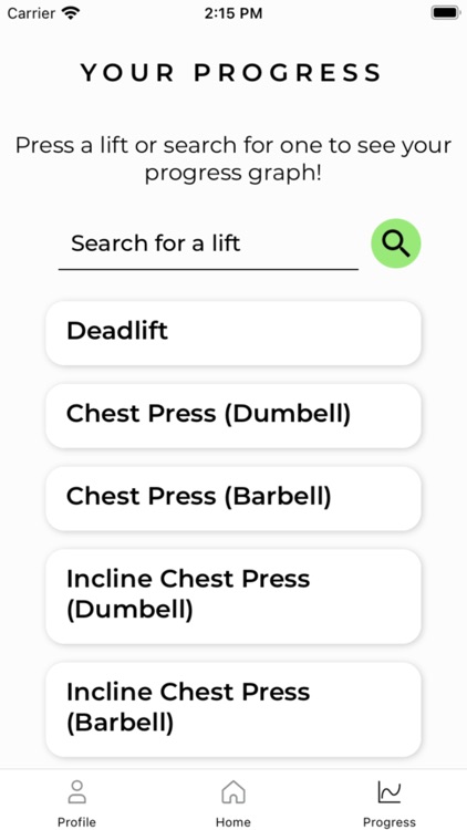 LIFT: Workout Tracker