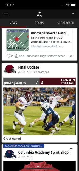 Game screenshot TN Football Scores hack