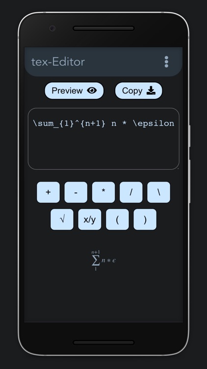 LaTeX Formula Editor