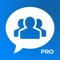 Icon Contacts Groups Pro Mail, text