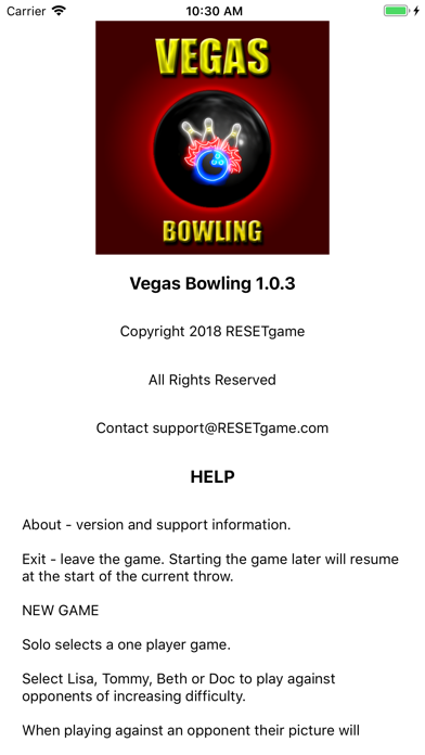 Vegas Bowling Watch screenshot1