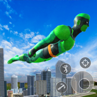 Super flying hero Crime city