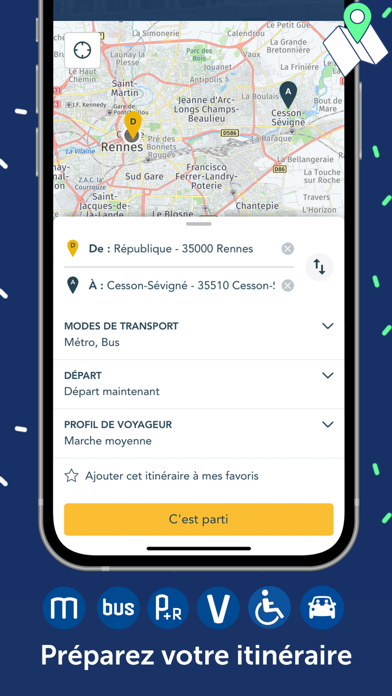 STAR : bus, métro à Rennes screenshot 3