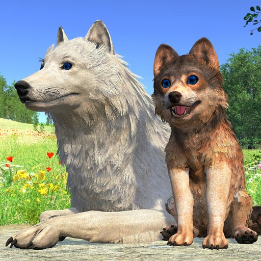 Wild Wolf Family Simulator Icon