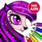 Icon PONY Coloring Pages for Girls