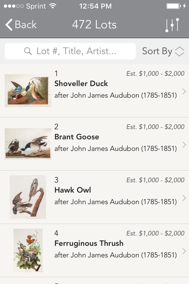 Copley Fine Art Auctions screenshot 2