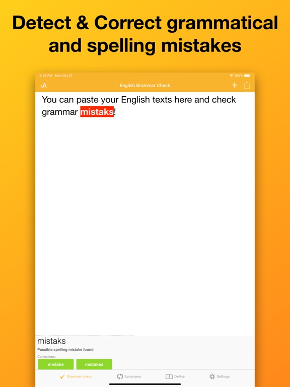 CorrectMe English Grammar help screenshot 2