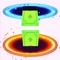 Swerve and collect items that flow through your portal gates