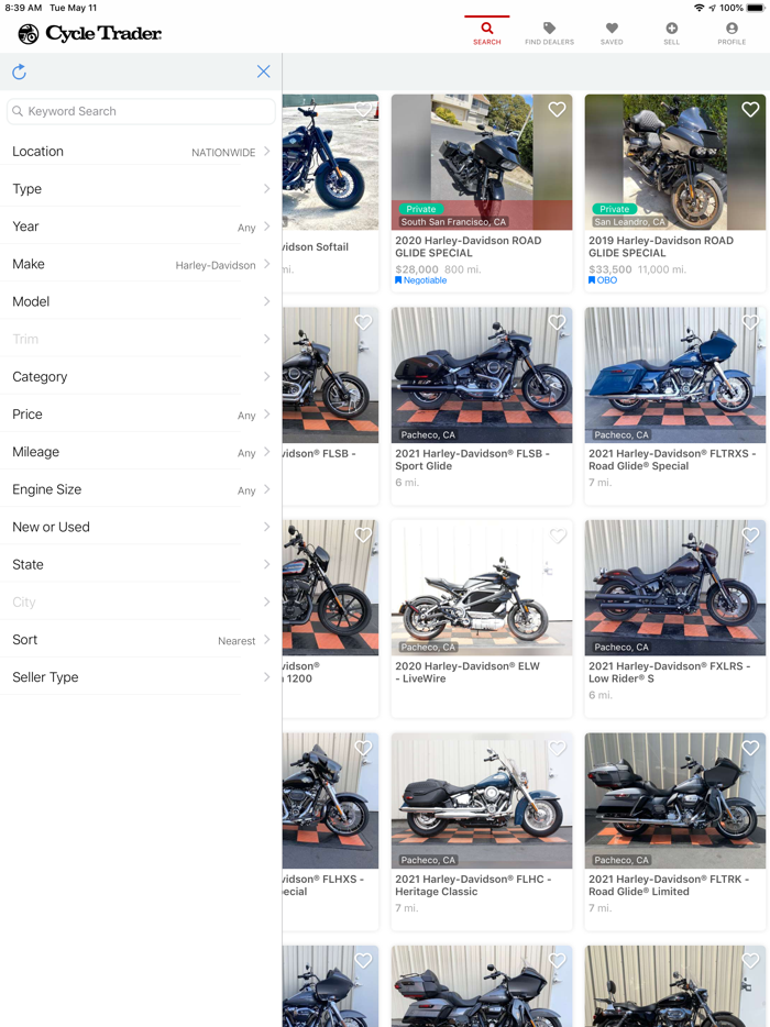 CycleTrader Shop Motorcycles