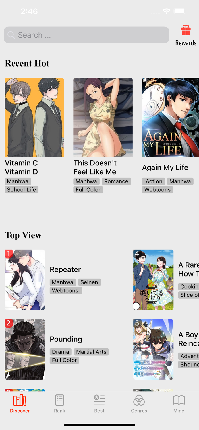 Manga Reader Comic  Webtoons