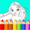 Icon Coloring Mermaid and Princess