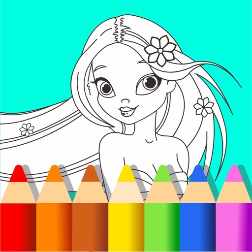 Coloring Mermaid and Princess