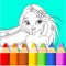 Are you looking for a coloring mermaid and princess app for kids