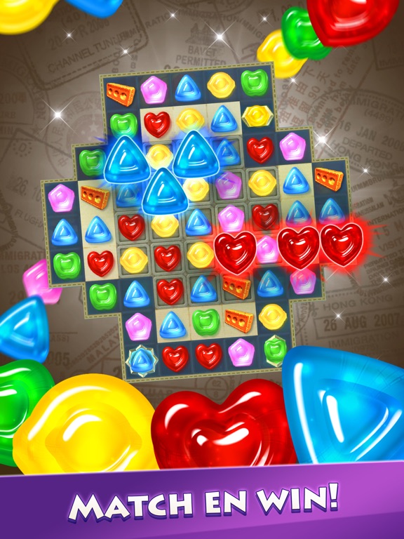 Gummy Drop! Match 3-puzzels iPad app afbeelding 1