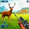 Deer Hunter: Dino Hinting gets ready to go into the field to hunt deer and dinosaurs and survive in the animal hunting games