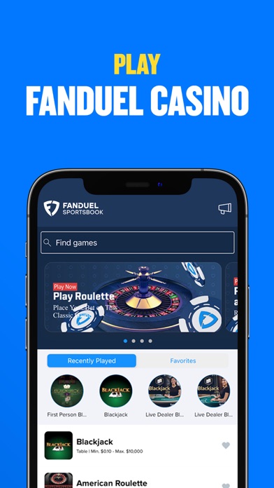 FanDuel Sportsbook & Casino Screenshot