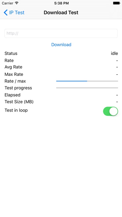 IP Test - Bandwidth test