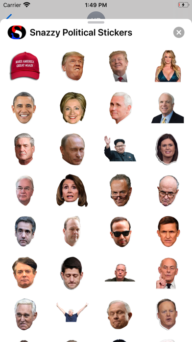 Snazzy Political Stickers screenshot 2