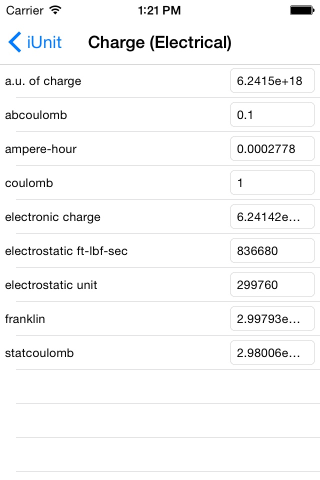 iUnit Measurement Conversion screenshot 4