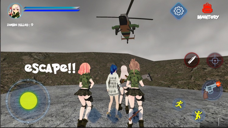 Anime Zombie Hunter Shooter 3D screenshot-5