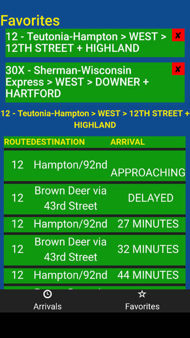 Milwaukee MCTS Bus Tracker screenshot 2
