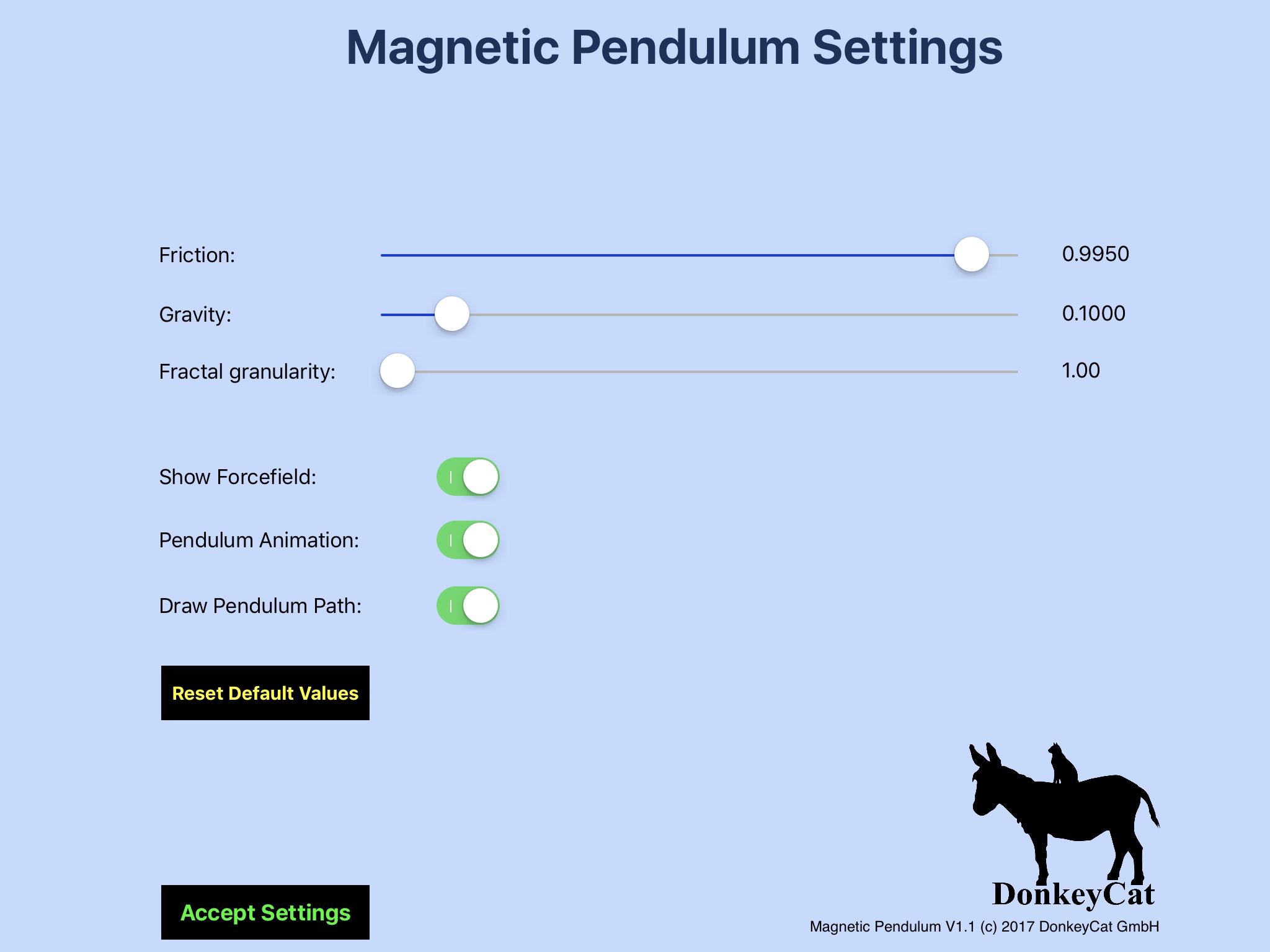 Magnetic Pendulum screenshot 3