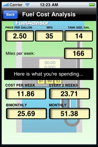 FuelAdvisor for iPhone screenshot 3