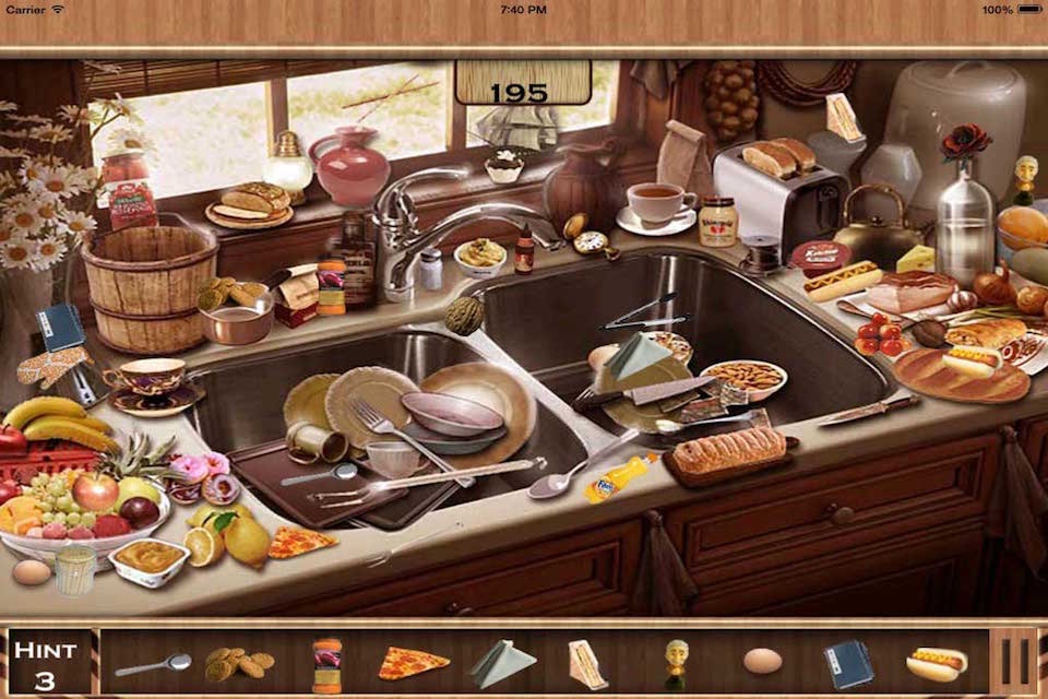 Hidden Object : Messy Kitchen screenshot 3