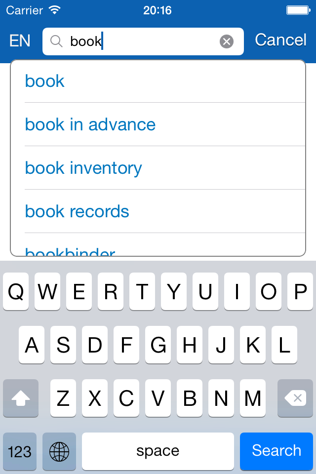 Estonian−English dictionary