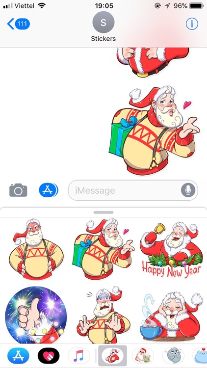 Christmas Santa Funny Stickers