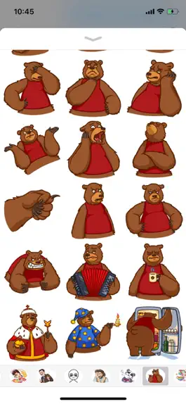 Game screenshot Cute Bear Pun Funny Stickers apk