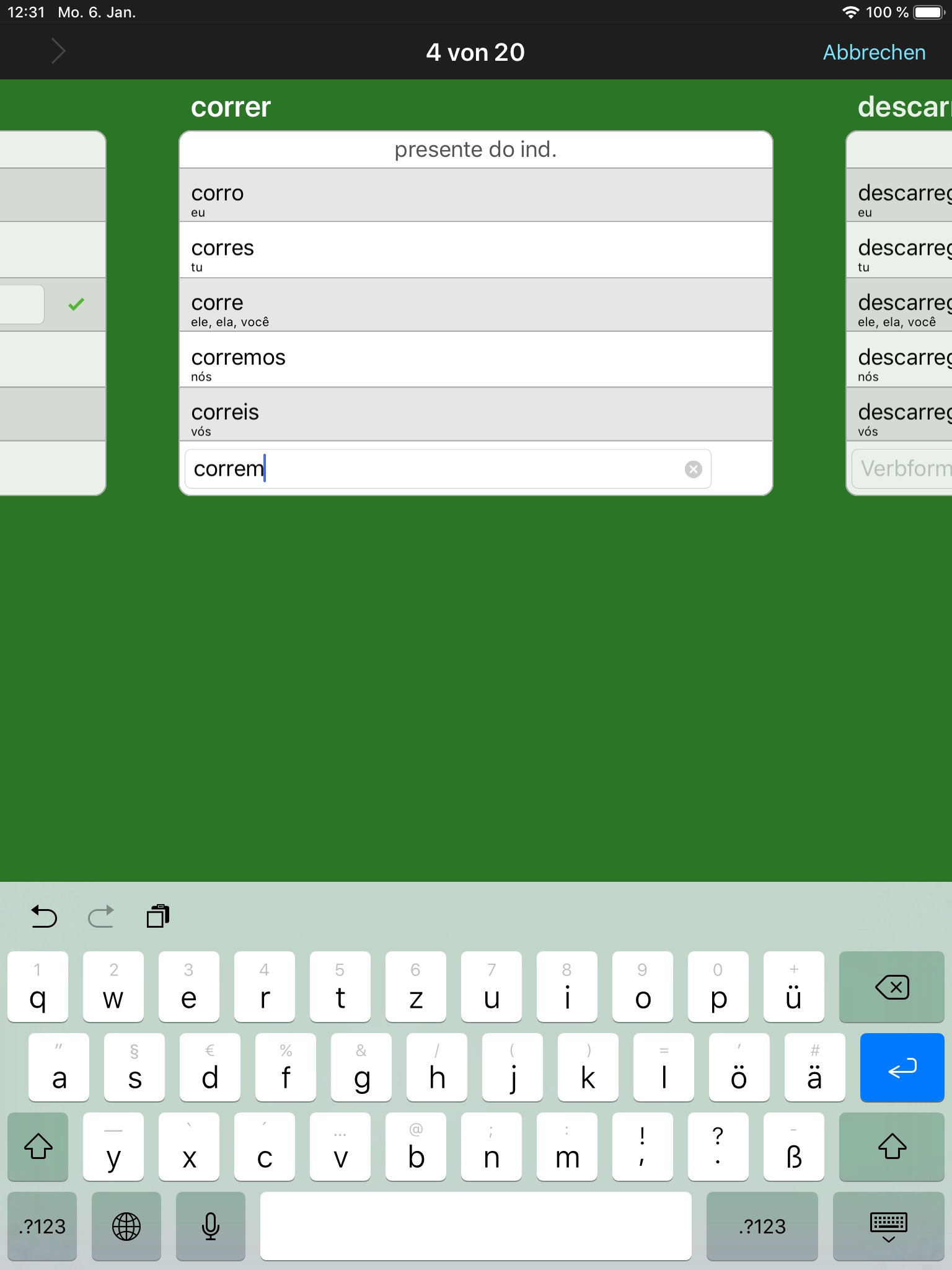 Portuguese Verbs & Conjugation screenshot 4