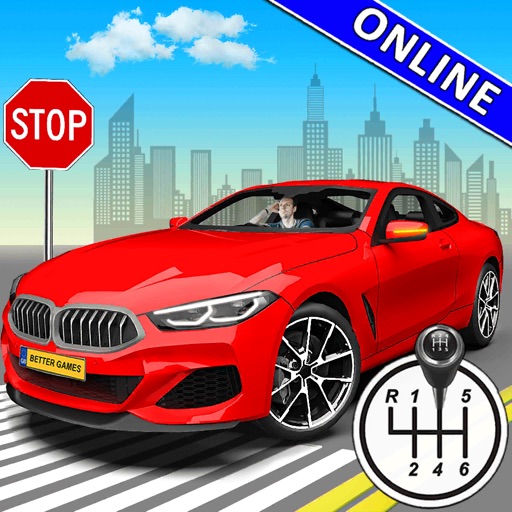 cidade carro dirigindo escola