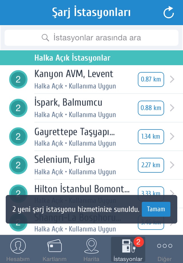 Eşarj Driver Mobile screenshot 2
